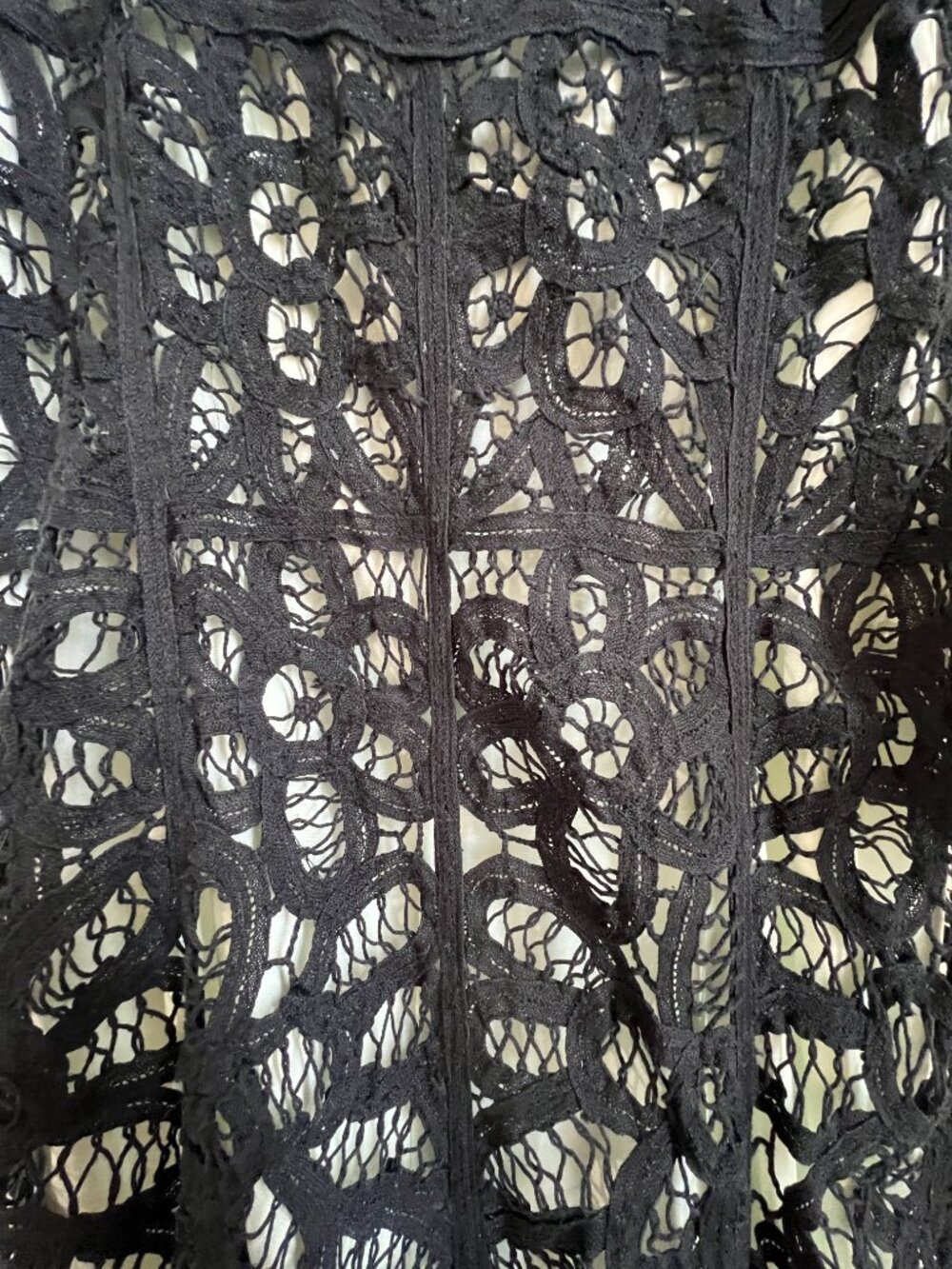 Vintage Y2K black/green Betsey Johnson lacy dress. Sz 4, NWT, perfect condition. - Picture 5 of 10